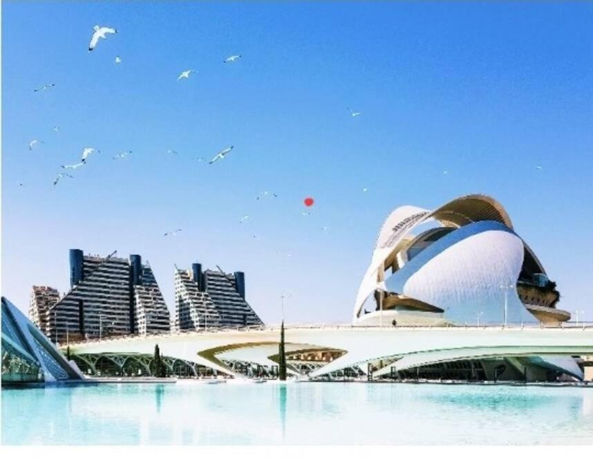 Apartamento Junto Al Mar Con Wifi Y Piscina Sagunto Eksteriør billede